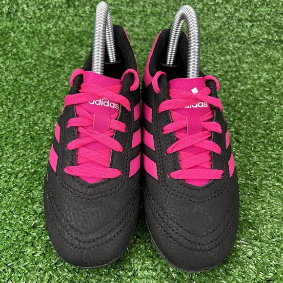 Adidas Goletto VI Soccer Cleats Youth 11K Black Pink Lace Up G26368 Firm Ground - Picture 5 of 13